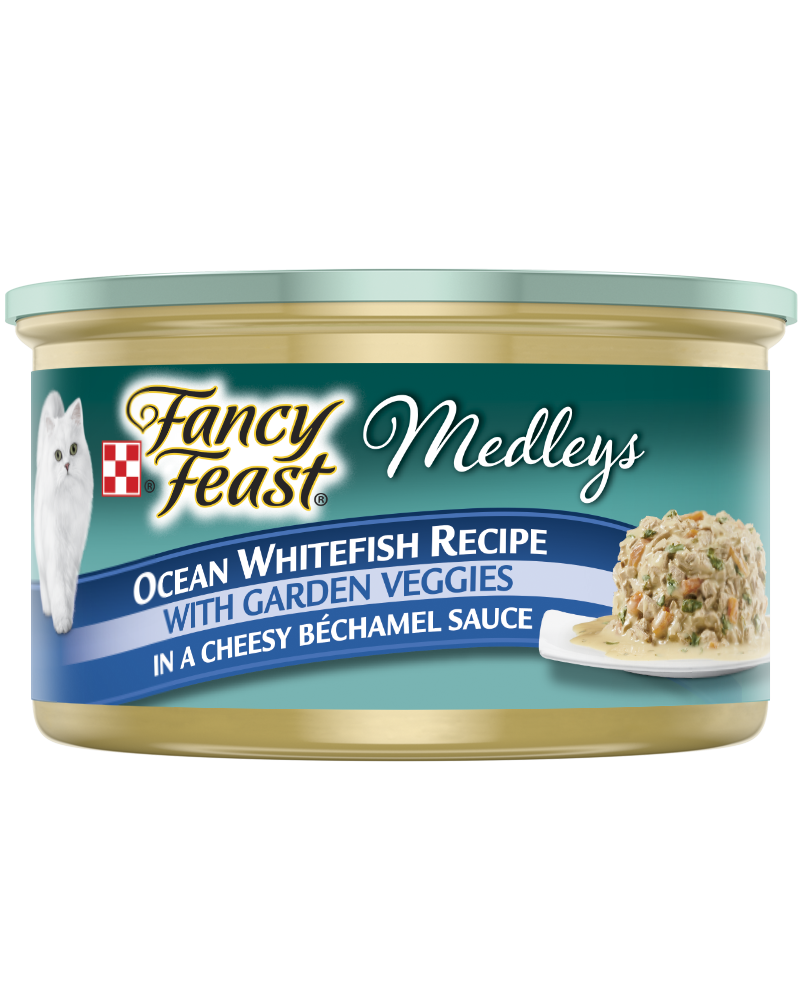 FANCY FEAST Medley - Ocean Whitefish With Garden Veggies In A Cheesy Béchamel Sauce 85gr