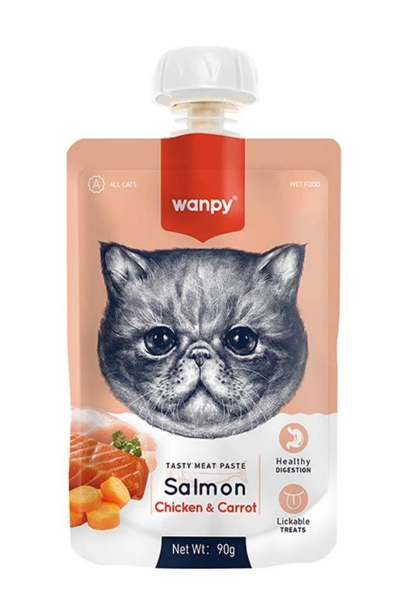SÚP THƯỞNG WANPY NẮP VẶN CHO MÈO 90G