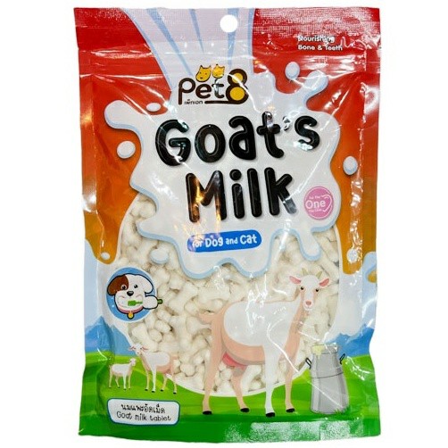 Xương Sữa Dê Bổ Sung Canxi Cho Thú Cưng - Pet8 Goat Milk Series 450gr