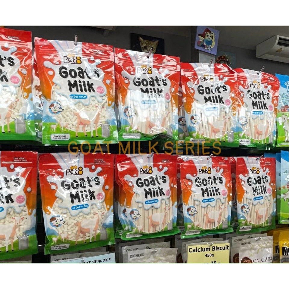 Xương Sữa Dê Bổ Sung Canxi Cho Thú Cưng - Pet8 Goat Milk Series 450gr