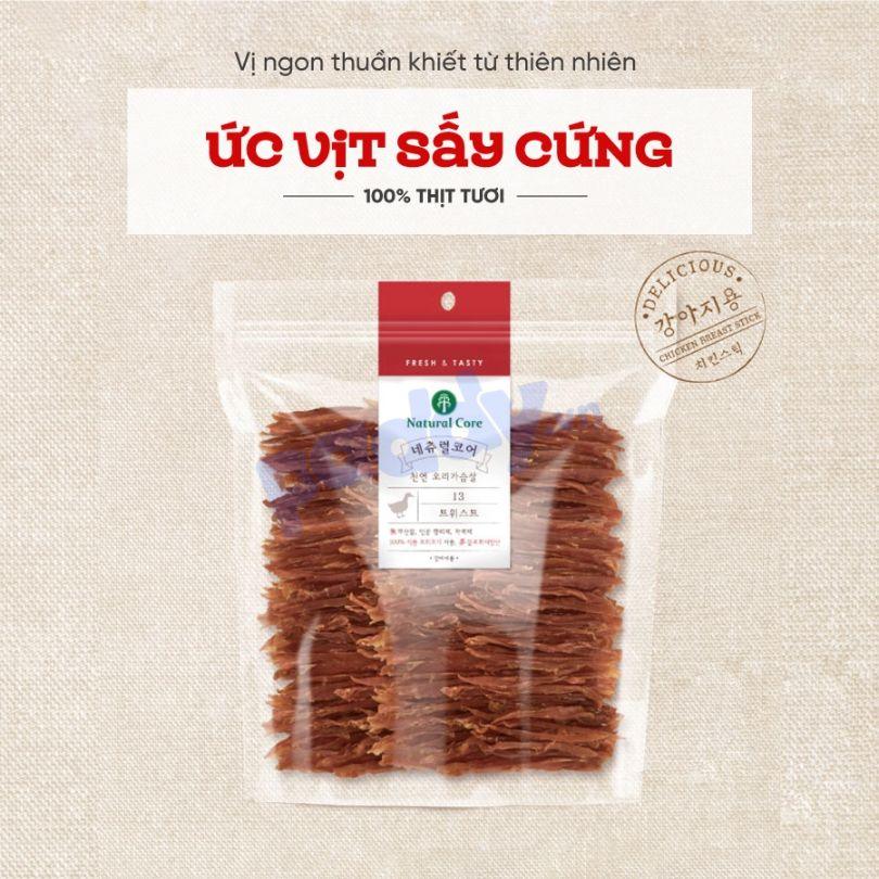 Treats Natural Core Duck Stick - Ức vịt sấy dành cho chó mèo 180g