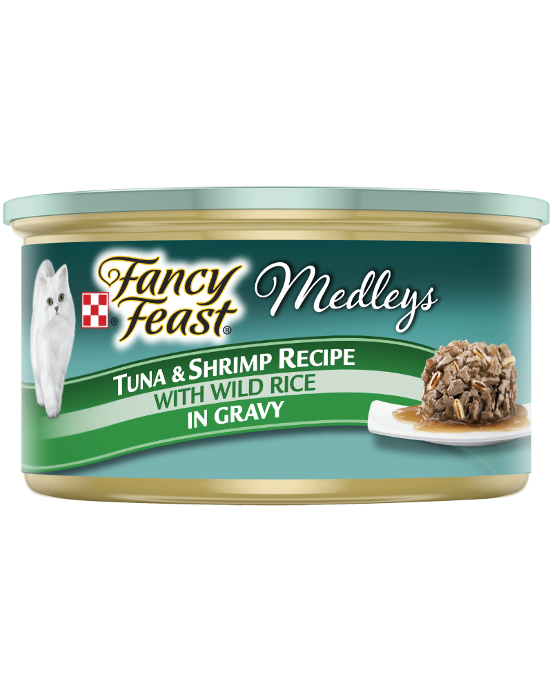 FANCY FEAST Medley - Tuna & Shrimp Recipe With Wild Rice In Gravy 85gr