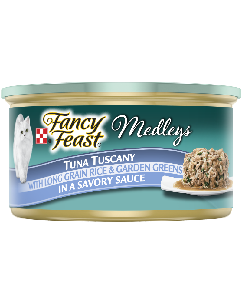 FANCY FEAST Medley - Tuna Tuscany With Long Grain Rice & Garden Greens In A Savory Sauce 85gr