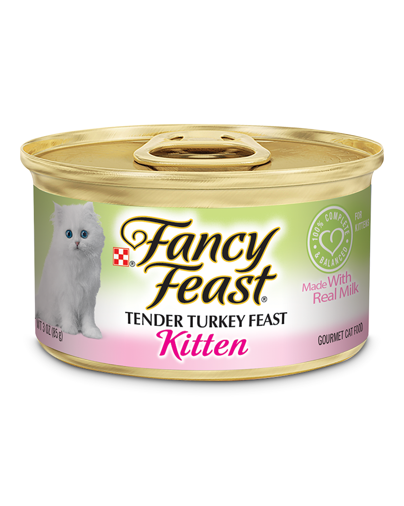 fancy feast with milk