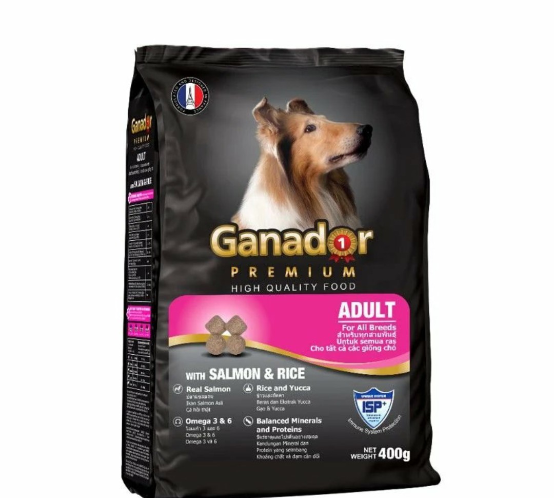 Ganador Premium Adult Salmon & Rice 3KG,  20kg (400g x 50túi)