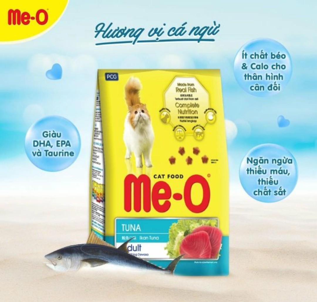 Me-O Adult Tuna 350g, 1.2KG, 7KG ( 350G X 20 GÓI)