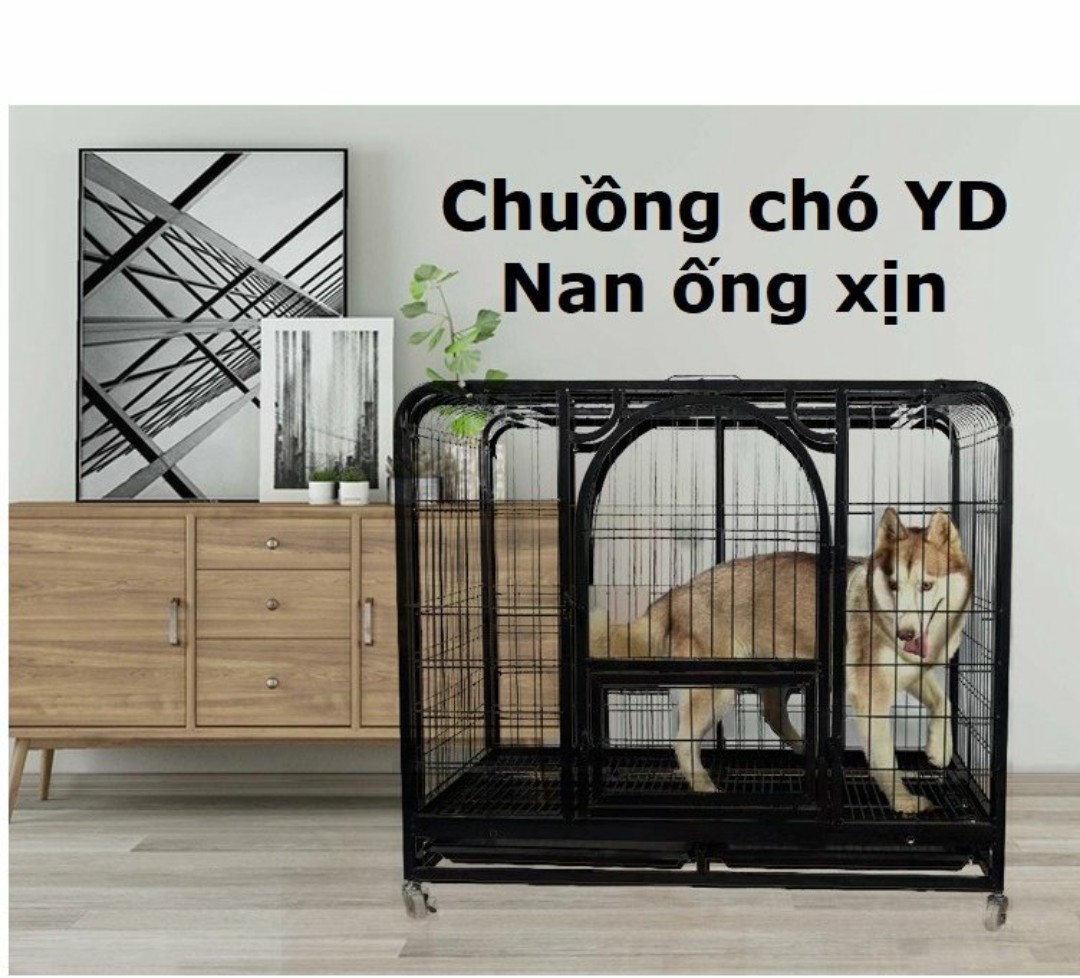 LỒNG SẮT CÓ BÁNH XE MÀU CAFE
