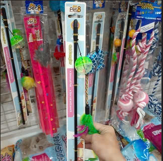 🇹🇭 Cat Toy Đồ Chơi Cần Câu Có Chuông Cho Mèo
