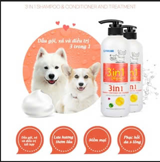 SỈ SLL- Dầu Gội & Xả Dưỡng Lông,Làm Trắng,Da Nhạy Cảm,Nấm,... Forcans Cho Chó Mèo 550ml