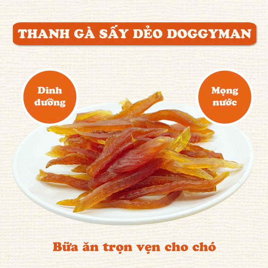 Snack Gà Sợi Sấy Dẻo Doggyman Nhật Bản – Thơm Ngon Cho Chó Mèo (80g)