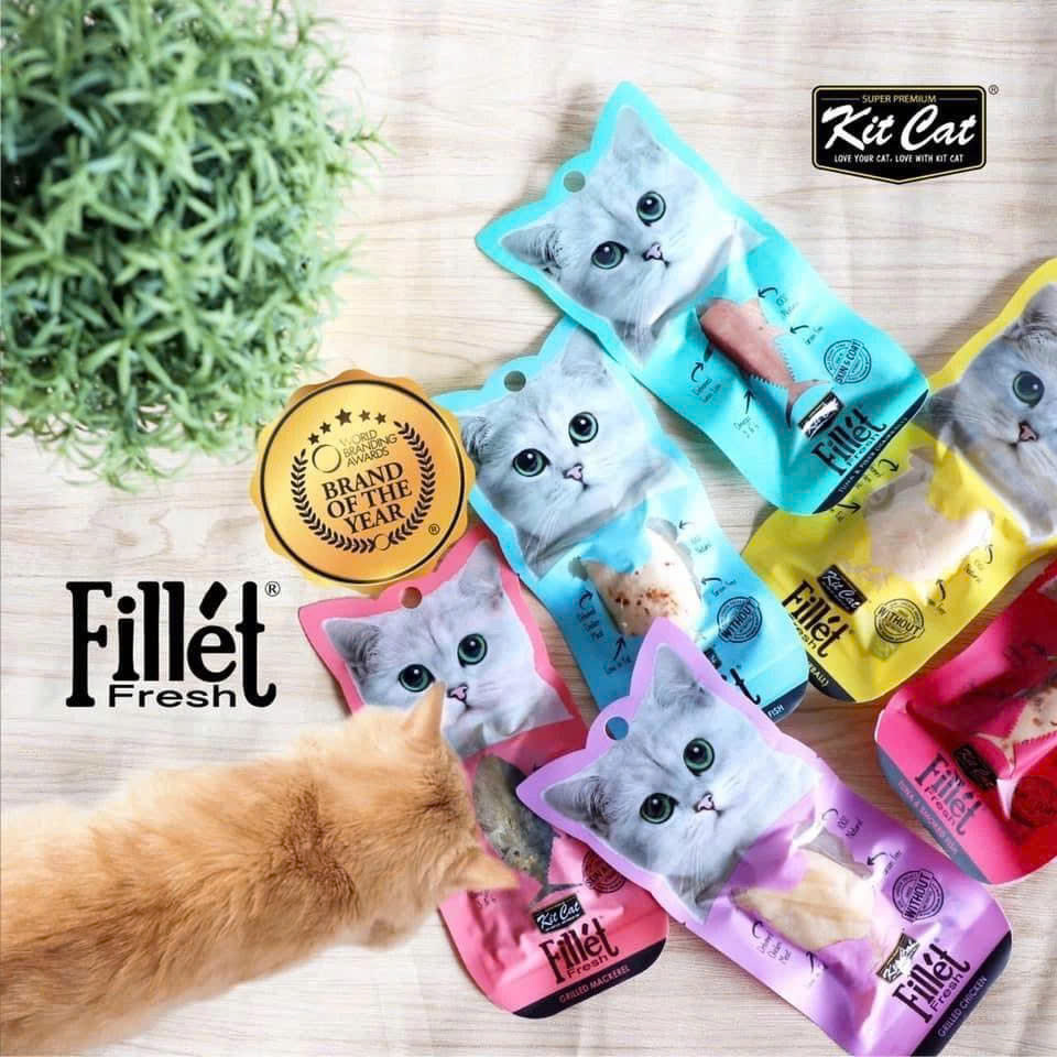 Snack Fillet Cho Mèo Kit Cat 30g Nhiều Hương Vị