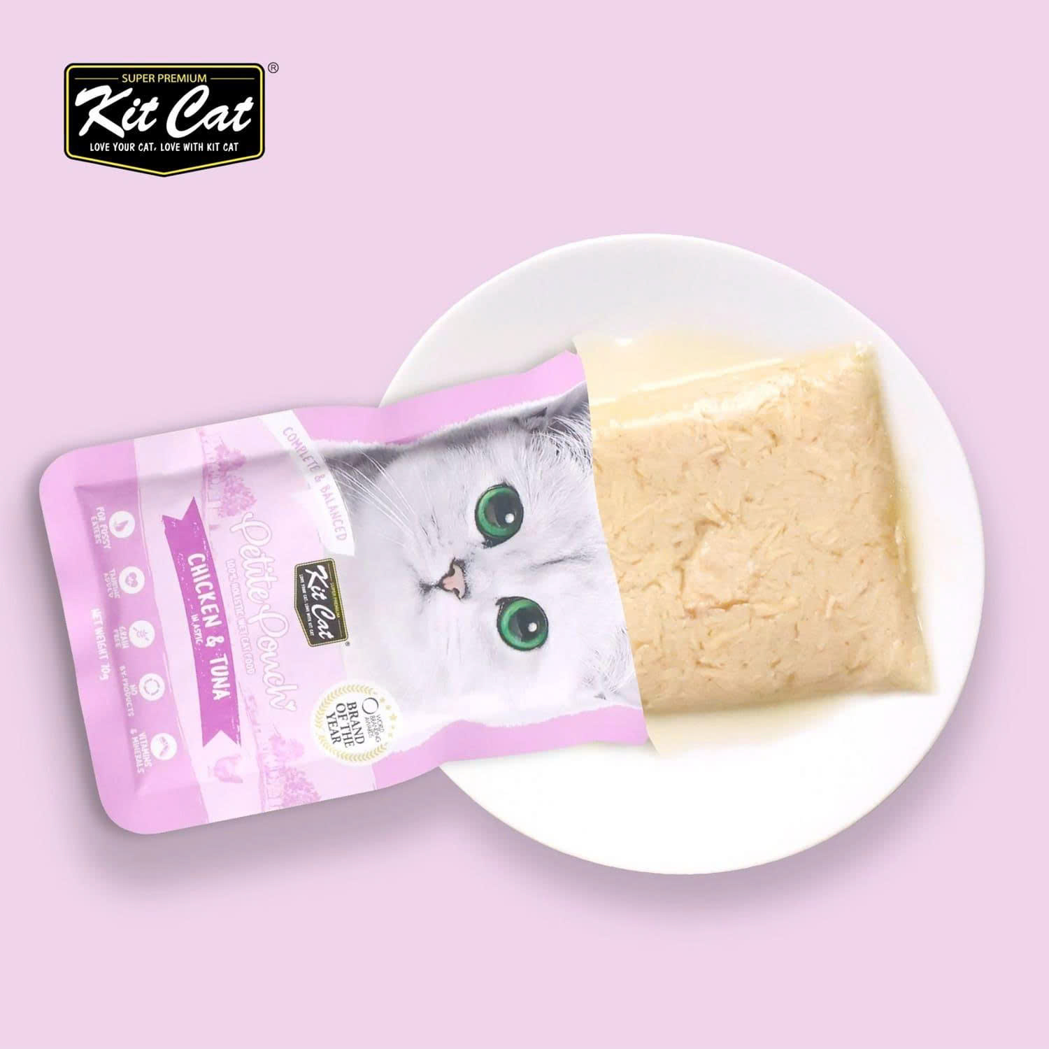 🐾 Pate Kit Cat PELITE Pouch Cho Mèo 70g – Nhiều Hương Vị