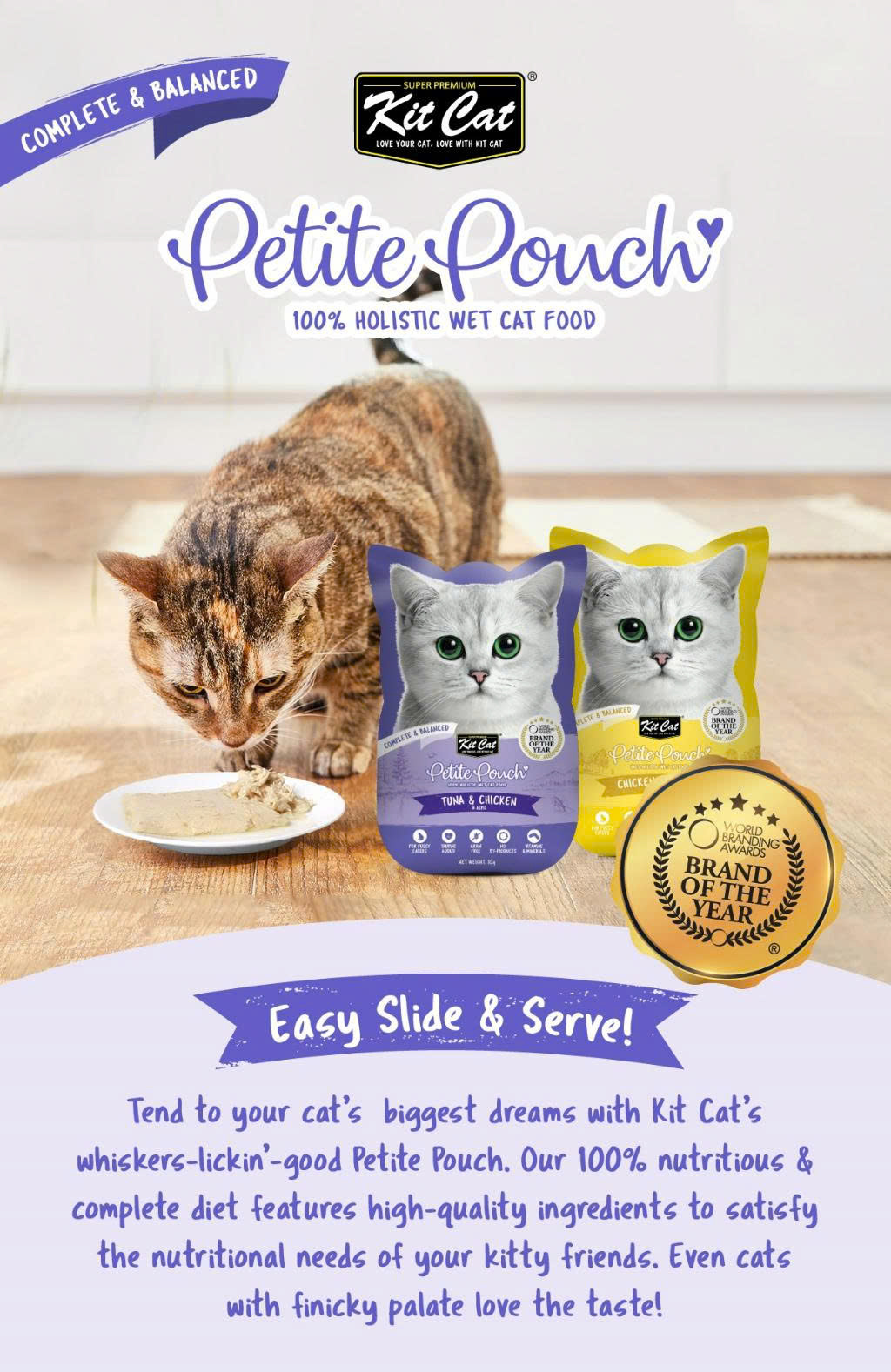 🐾 Pate Kit Cat PELITE Pouch Cho Mèo 70g – Nhiều Hương Vị