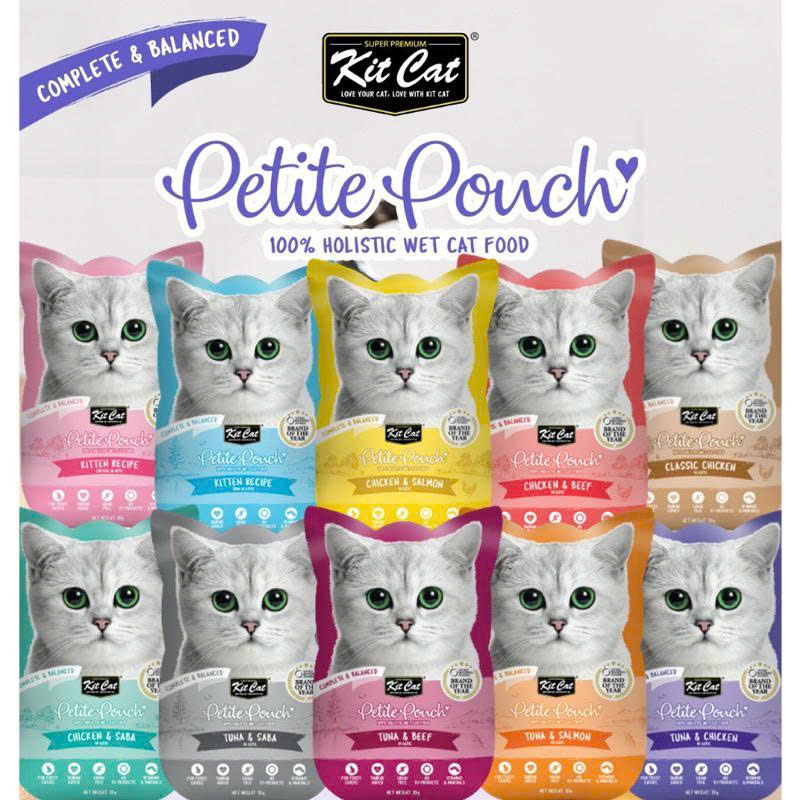 🐾 Pate Kit Cat PELITE Pouch Cho Mèo 70g – Nhiều Hương Vị