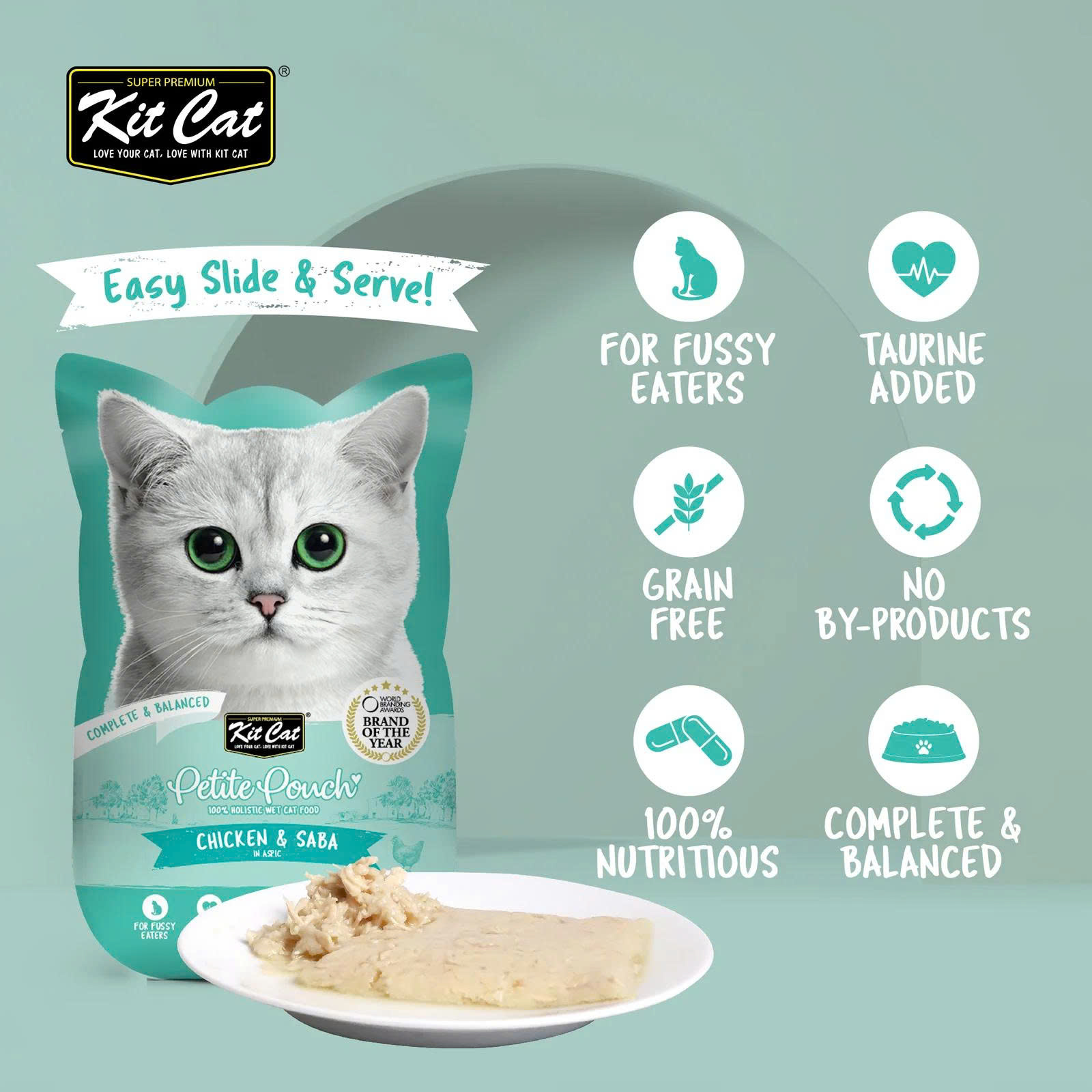 🐾 Pate Kit Cat PELITE Pouch Cho Mèo 70g – Nhiều Hương Vị