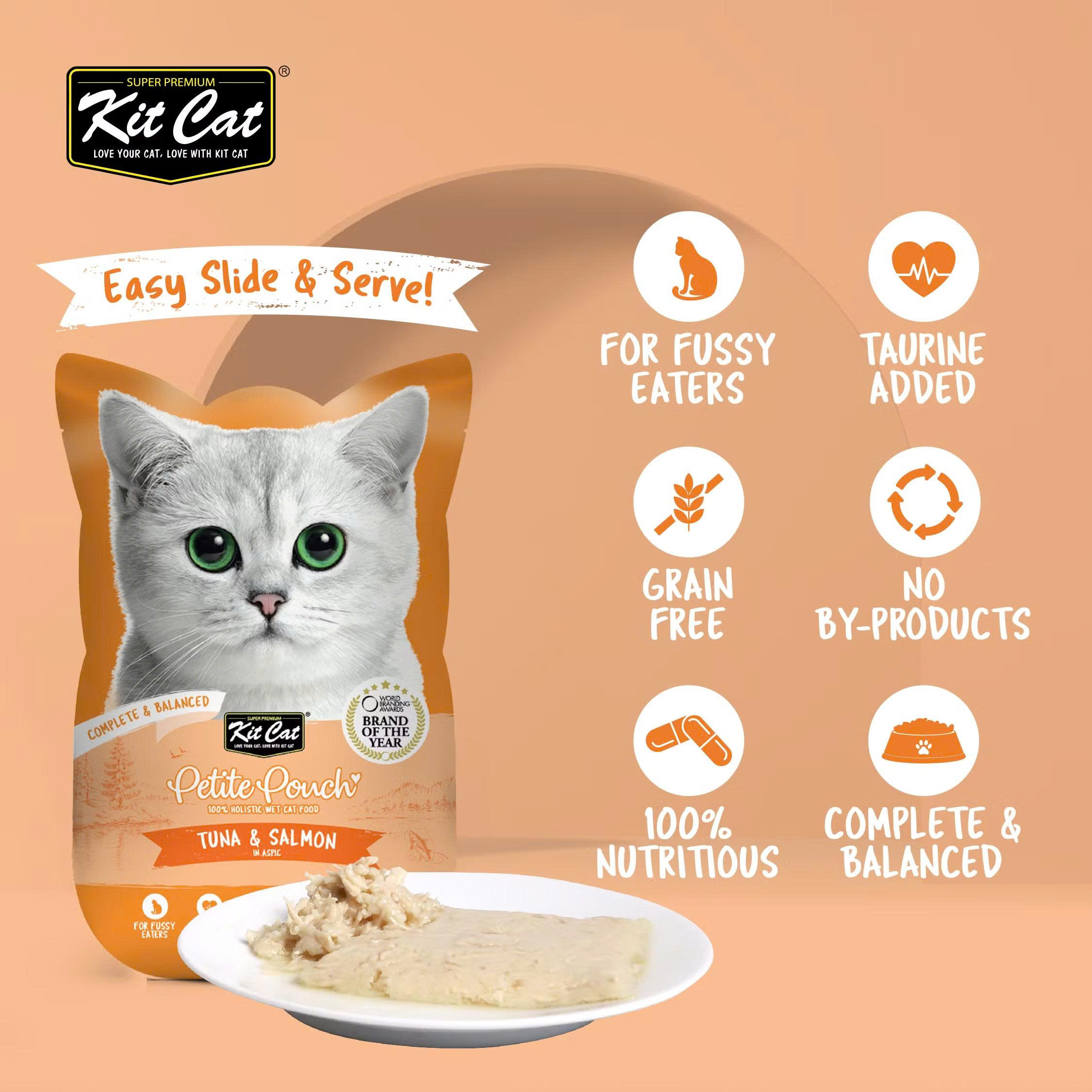 🐾 Pate Kit Cat PELITE Pouch Cho Mèo 70g – Nhiều Hương Vị