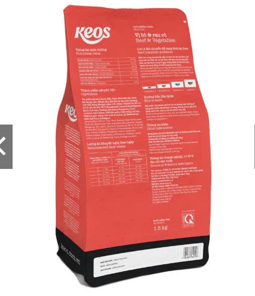 HẠT CHÓ KEOS NHIỀU HƯƠNG VỊ DÀNH CHO CHÓ TRƯỞNG THÀNH 400G - 1,5KG