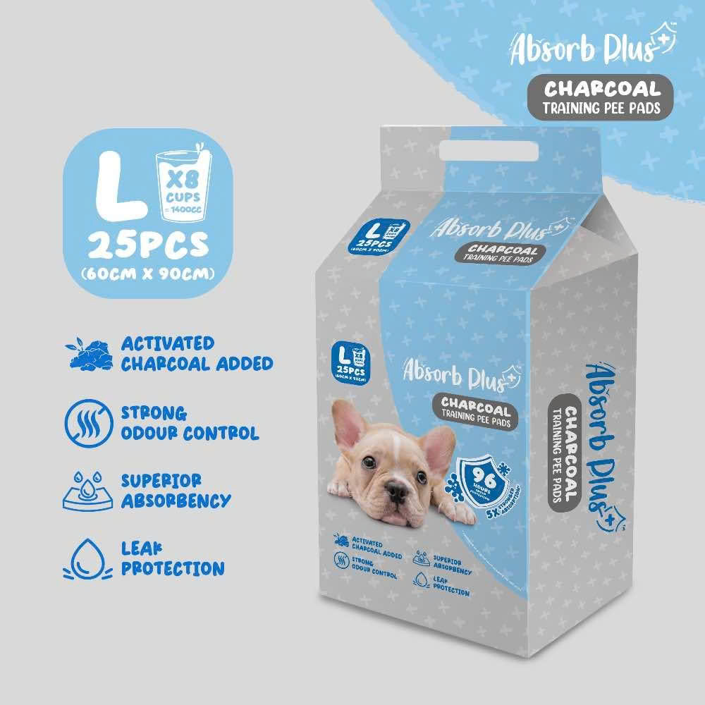 TÃ LÓT CHO CHÓ ABSORB PLUS CHARCOAL VÀ ANTIBACTERIAL