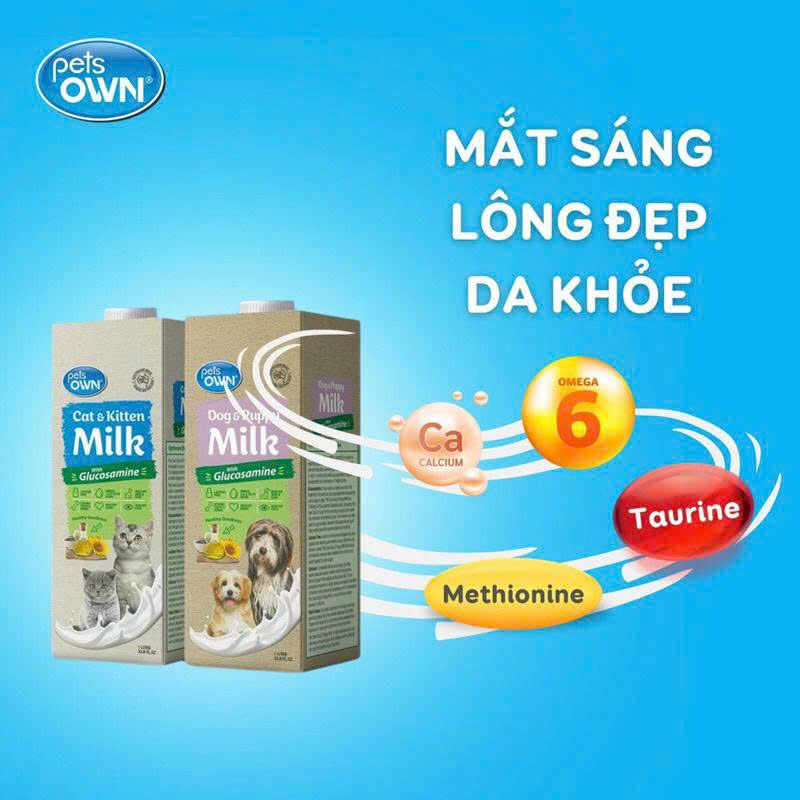Sữa PETS OWN Úc 1L dành cho chó mèo