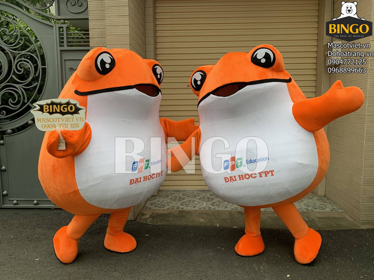 Mascot con cóc đại học FPT | Xưởng may mascot-linh vật uy tín Hồ Chí Minh