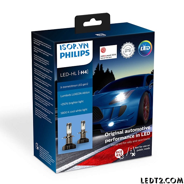 Đèn pha LED Philips Xtreme Ultinon +250% Gen 2 H4