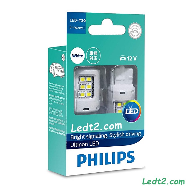 Đèn LED T20 Philips Ultinon W21W W21/5W