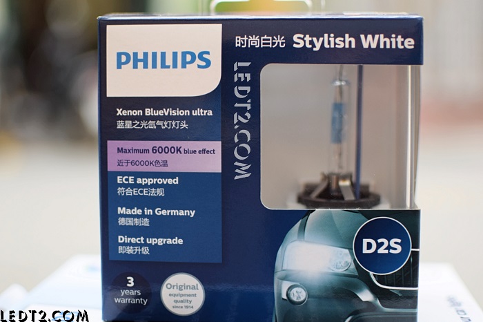 HID Xenon Philips BlueVision Ultra 6000K D2S