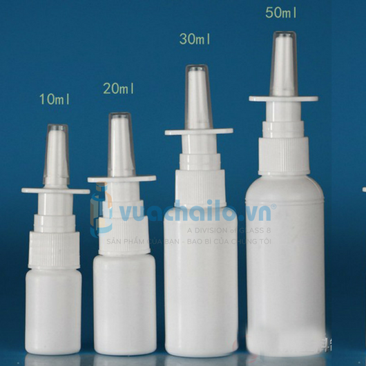 Chai xịt mũi 20ml, chai xịt mũi 15ml, đầu xịt thẳng