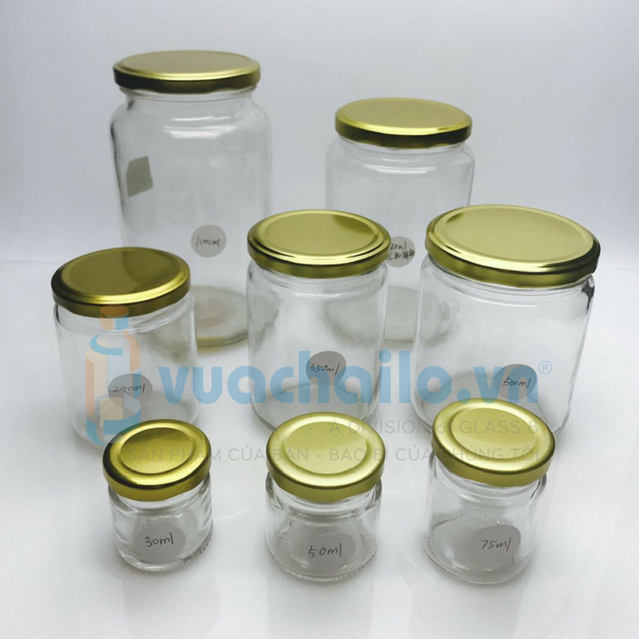 Hũ Thủy Tinh Dáng Tròn 500ML