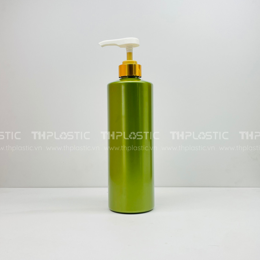 Chai nhựa pet đựng dầu gội dáng trụ