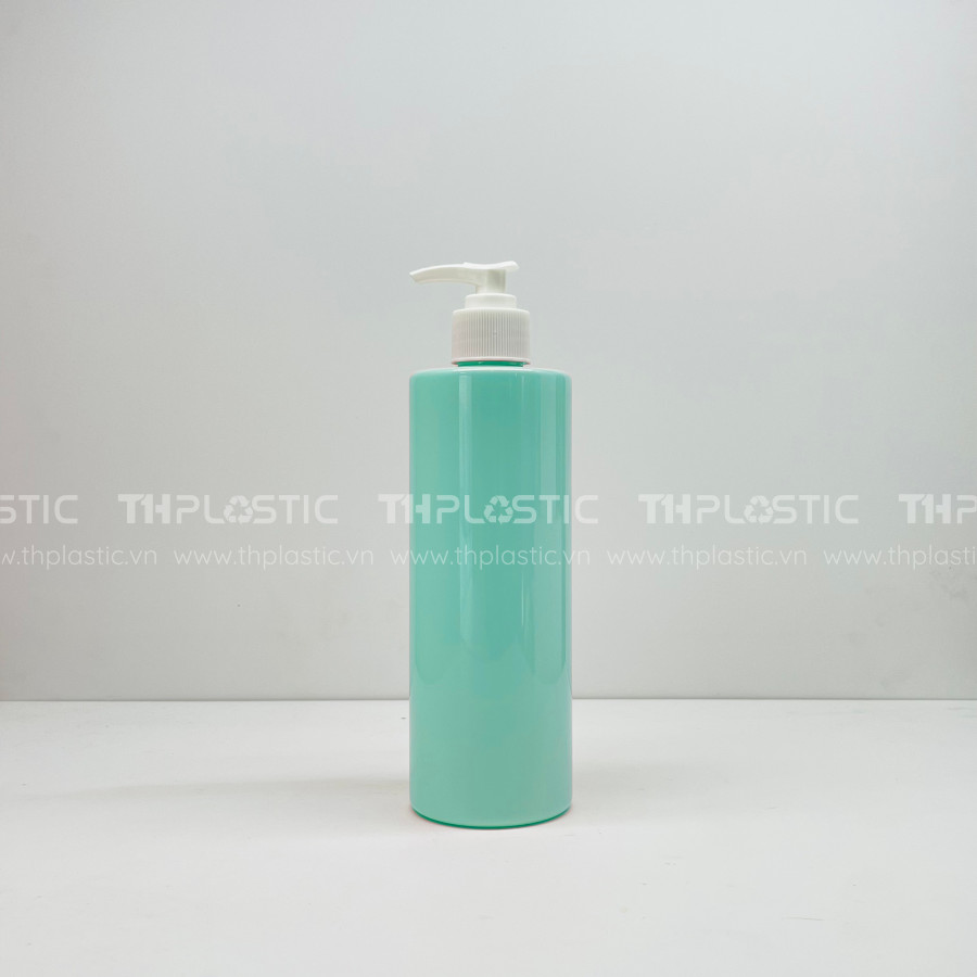 Chai nhựa pet đựng dầu gội dáng trụ