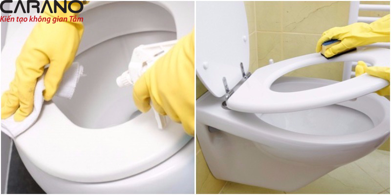 CARANO hướng dẫn cách khắc phục bồn cầu bị ố vàng