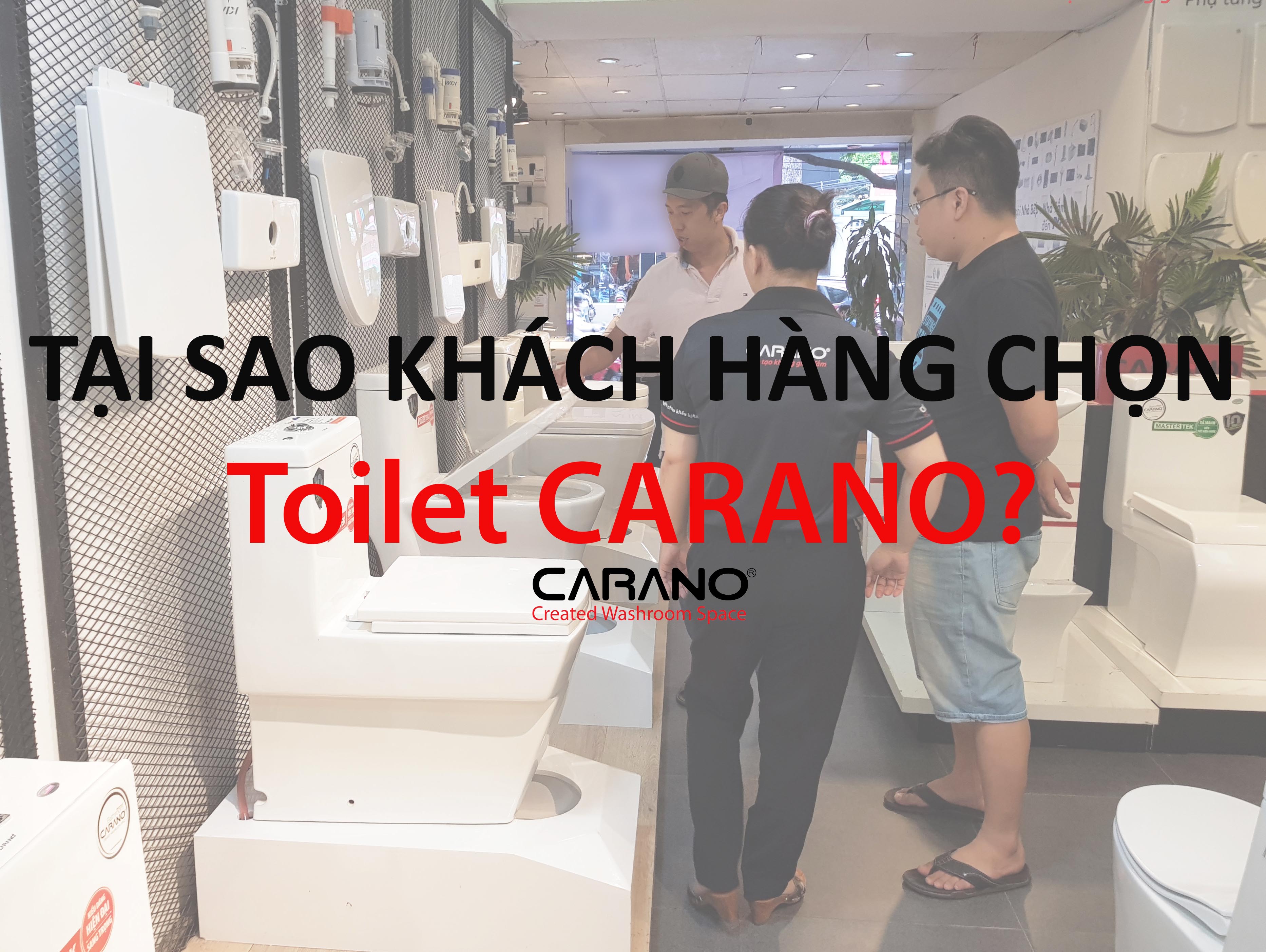 Những lý do nên mua bồn cầu vệ sinh CARANO