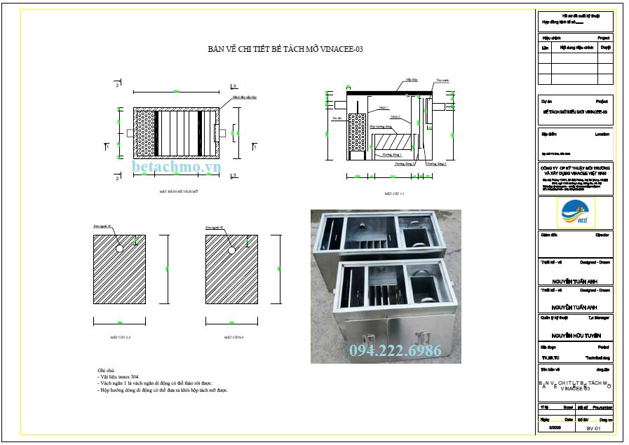 Top Review 10 Mẫu Thiết Kế Bể Tách Mỡ Khách Hàng Quan Tâm Nhiều Nhất C |  Công Ty Cp Kỹ Thuật Môi Trường Và Xây Dựng Vinacee Việt Nam