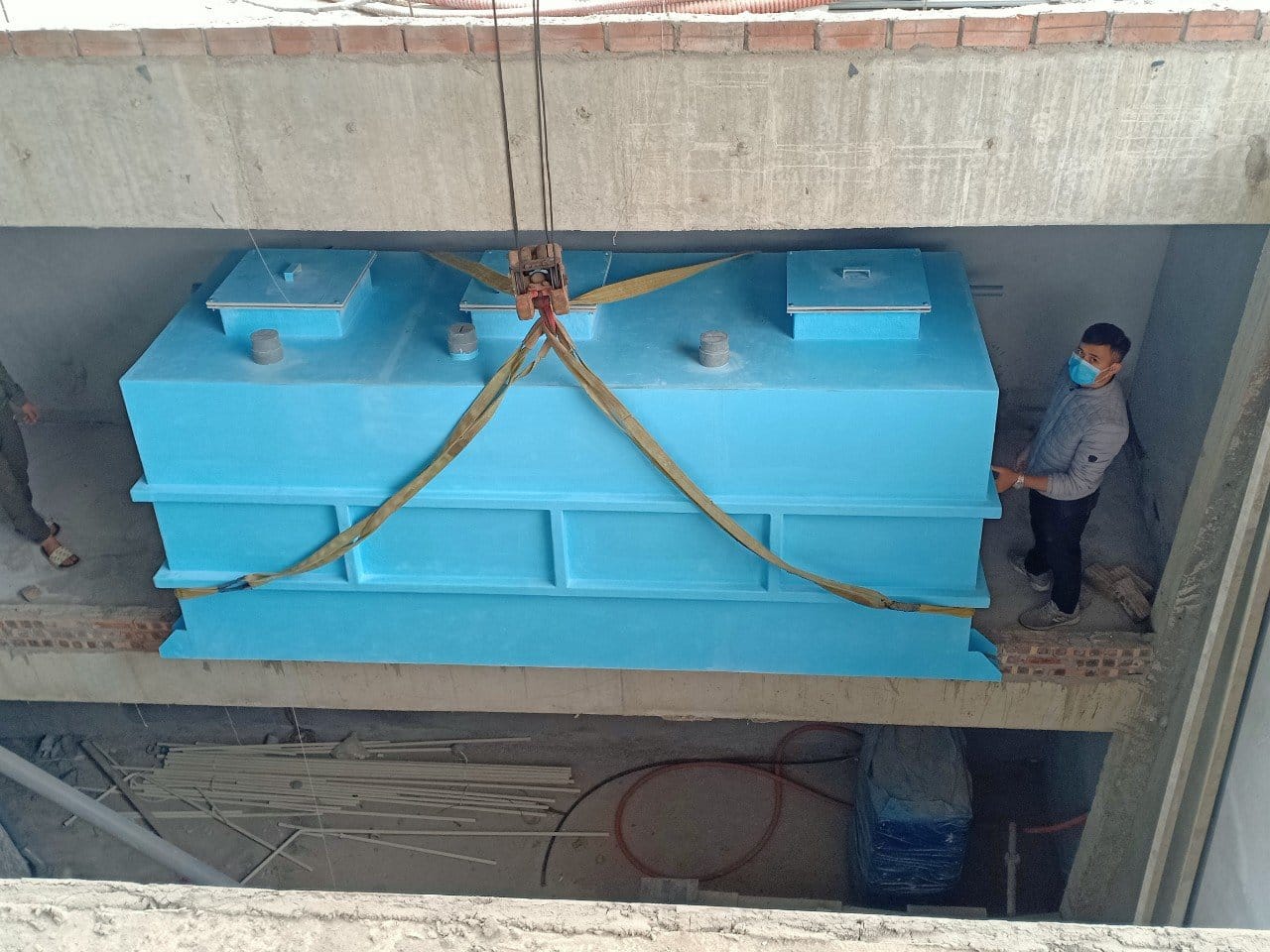 Lắp đặt bể tách mỡ ACO