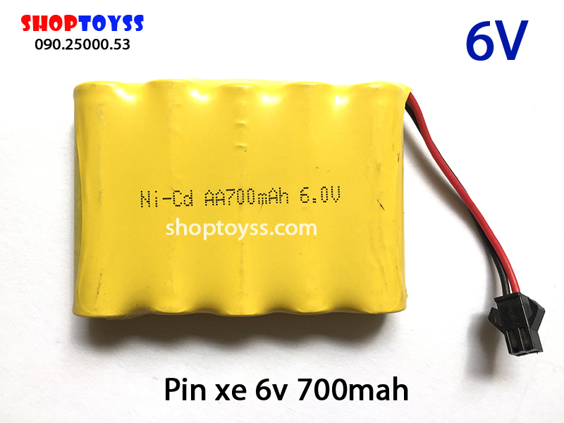 Pin 6V 700Mah Nicd Xe Điều Khiển Từ Xa | Shop Đồ Chơi Quận 10