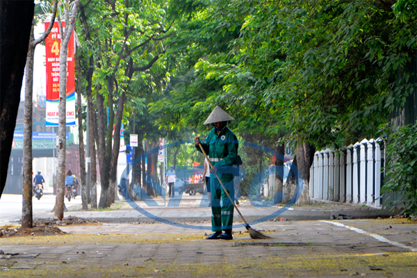 khẩu trang vải cho công nhân môi trường
