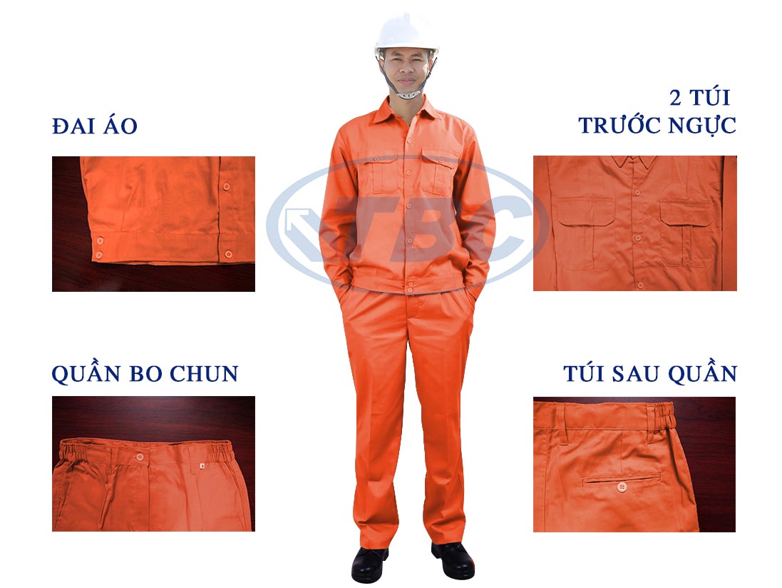 Quần áo bảo hộ QA08 Kaki Liên Doanh