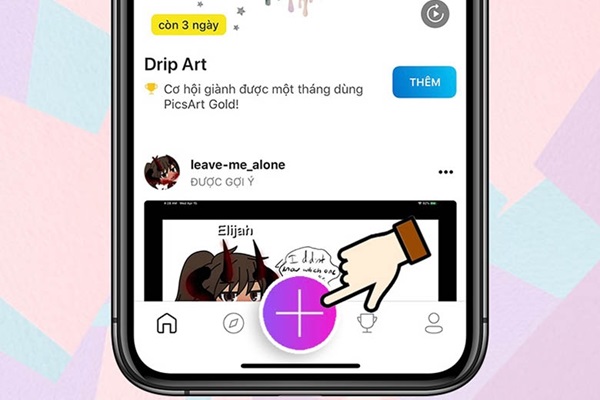 Chọn vào biểu tượng “dấu +”