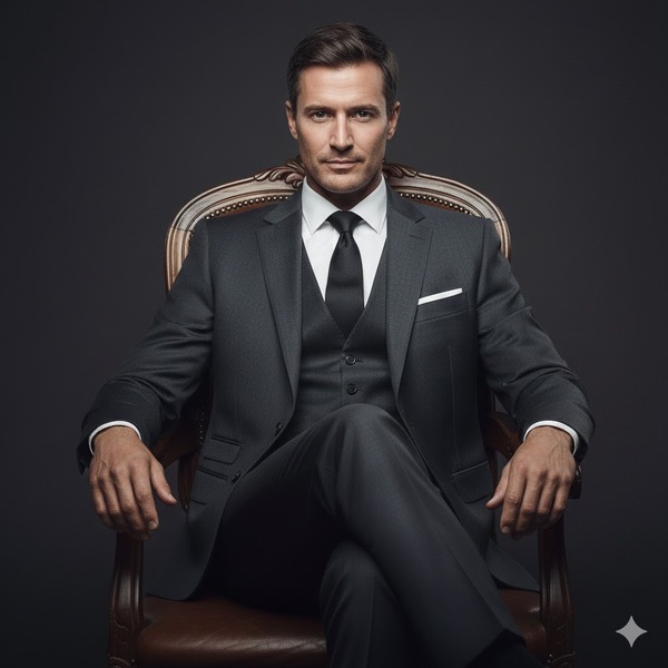 Thể hiện sự tự tin tuyệt đối của người đàn ông thành đạt.