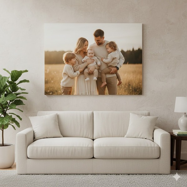 In ảnh dán tường mẫu ảnh gia đình