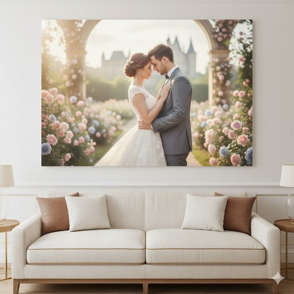 In ảnh cưới dán tường