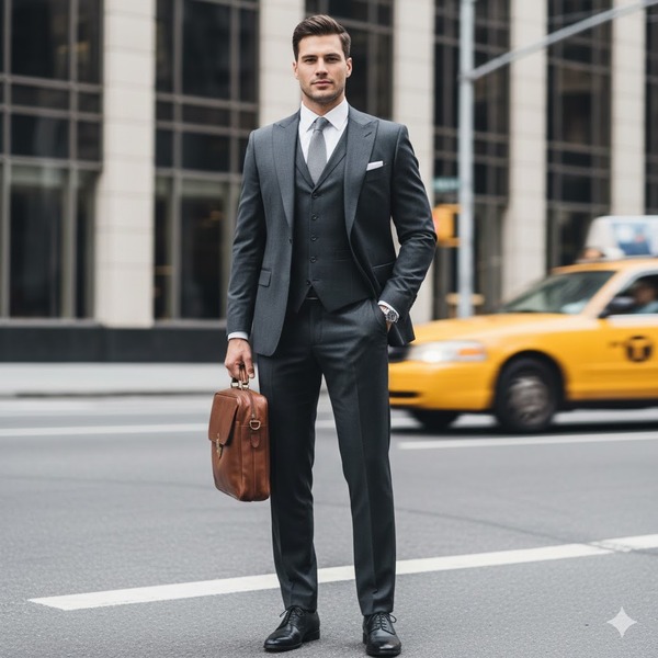 Cầm cặp tài liệu: Thể hiện phong thái của một người bận rộn và thành công.