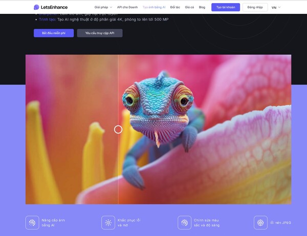 Cách phóng to ảnh để in trực tuyến bằng Let’s Enhance