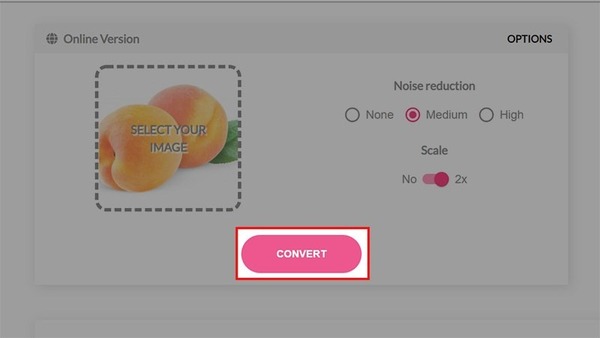 Tiến hành phóng to ảnh