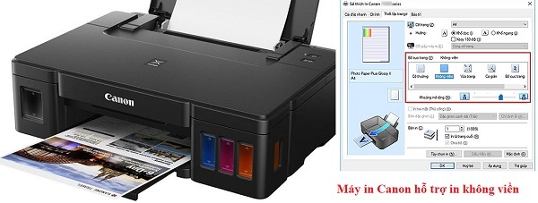 Kiểm tra máy in của bạn có hỗ trợ chế độ in không viền hay không 