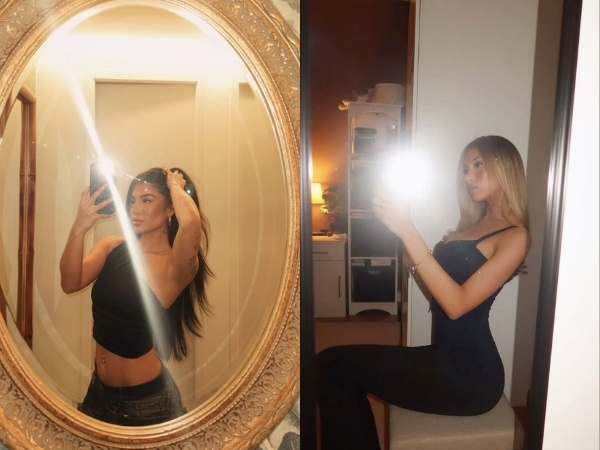 Nên cách gương một khoảng vừa phải và tránh để đèn flash chiếu quá gần