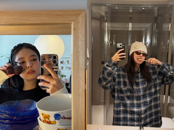 Ảnh chụp trước gương thể hiện rõ cá tính của người chụp