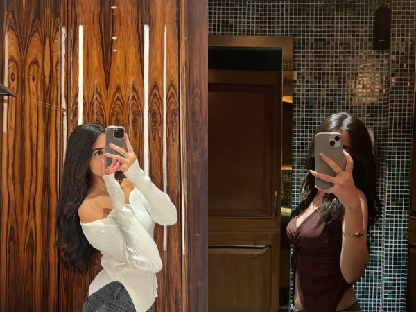 Nghiêng người nhẹ khi chụp ảnh trước gương để thấy đường cong cơ thể rõ hơn