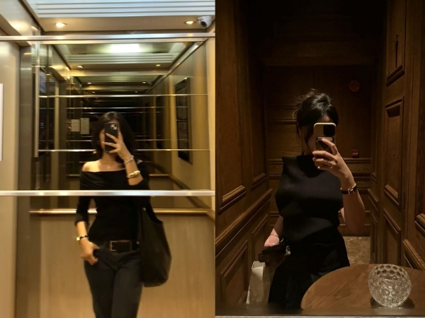 Cách gương khoảng 1,5 mét để trông tỷ lệ cơ thể đẹp hơn